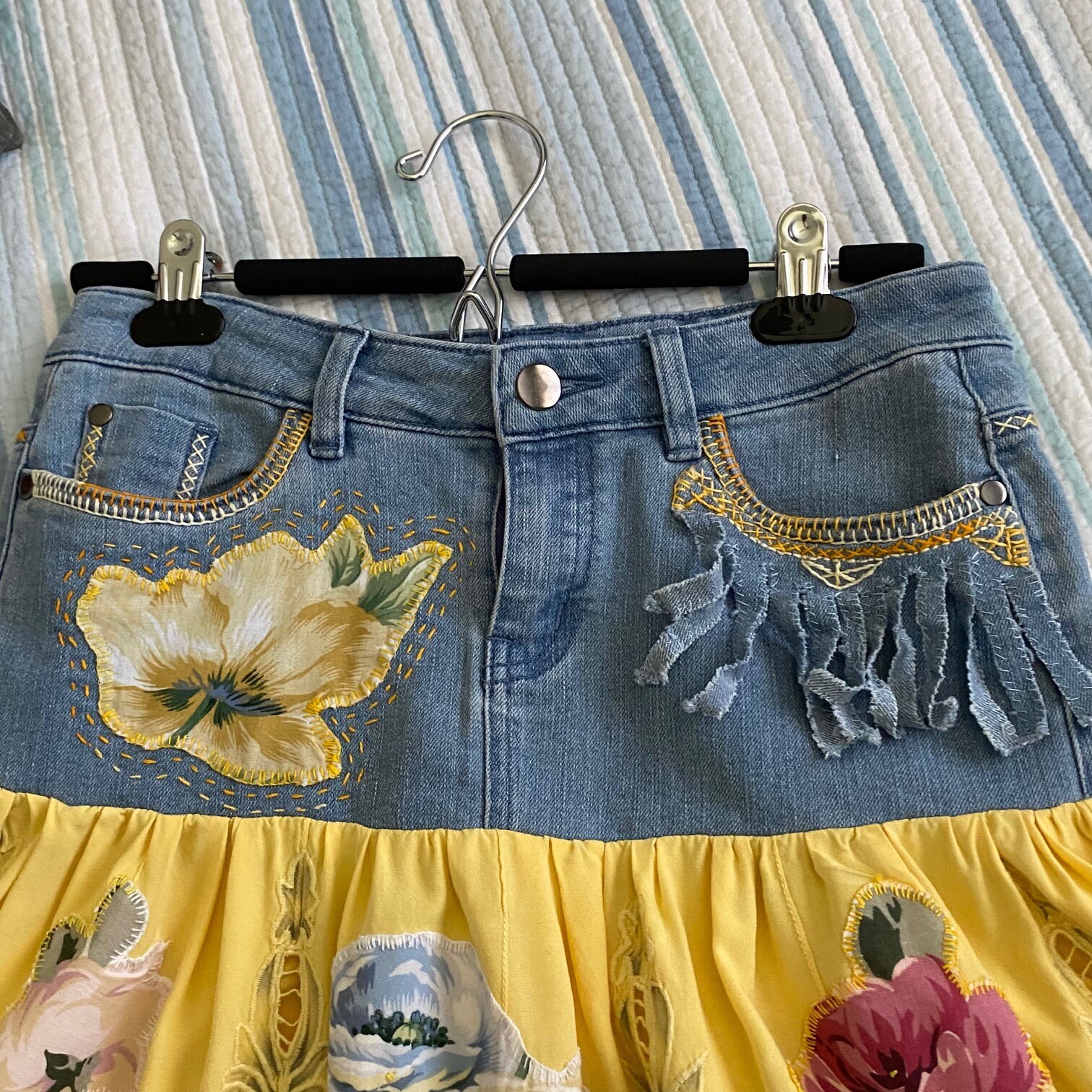 Boho Denim Skirt Set main image 0