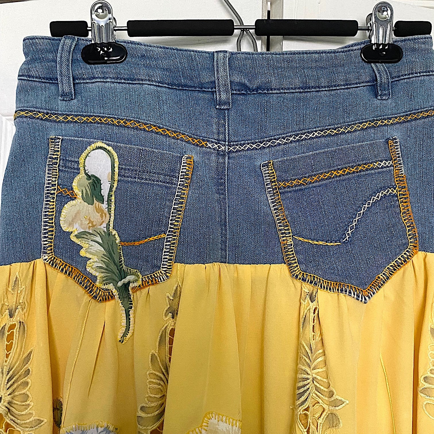 Boho Denim Skirt Set main image 1