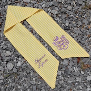 Geaux Tigers Custom Embroidered Wreath Sash