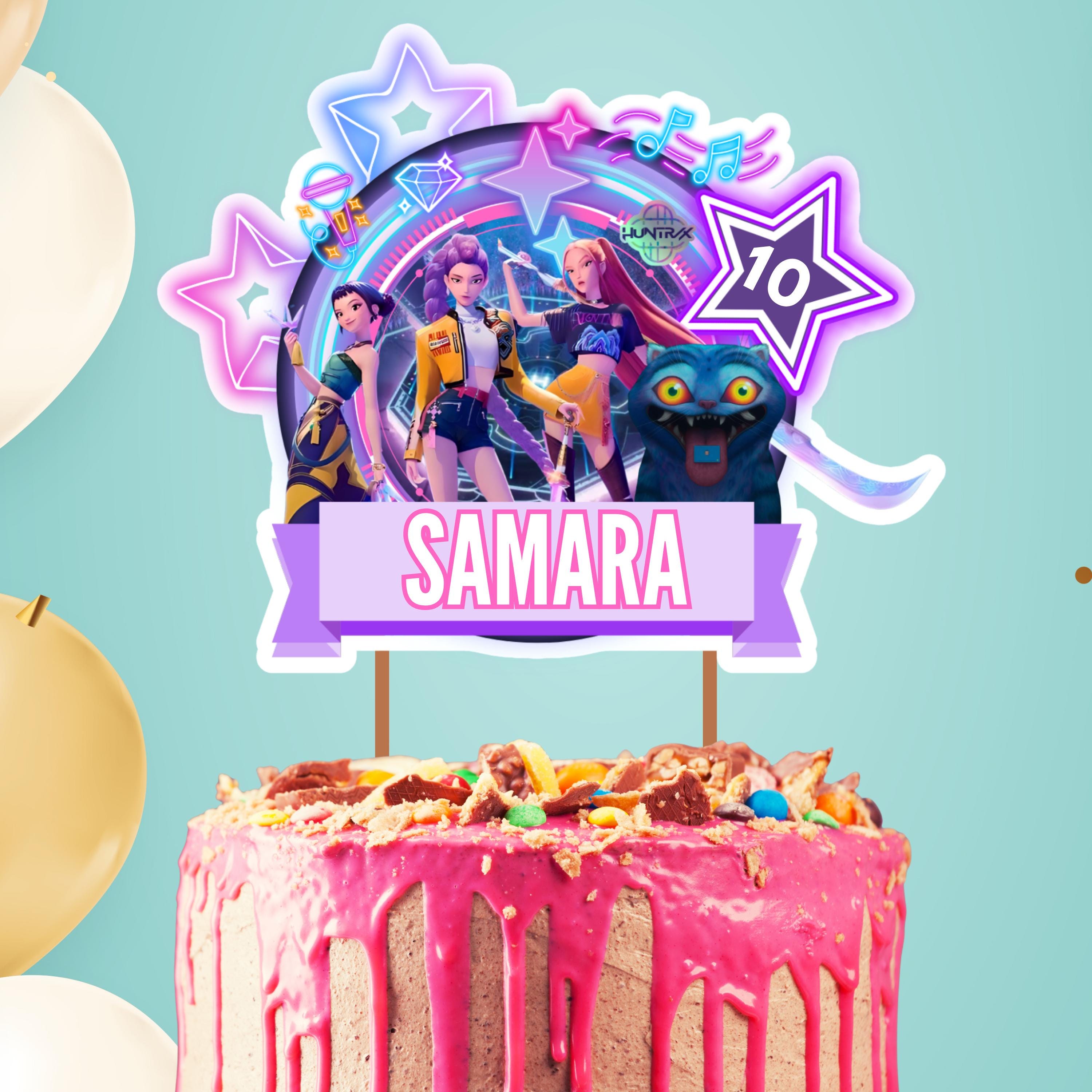 Kpop Demon Hunter, Décoration De Gâteau Modifiable Huntrx, Modèle Modifiable Sur Toile, Décoration De Gâteau Imprimable DIY, Fichier Numérique - Canada