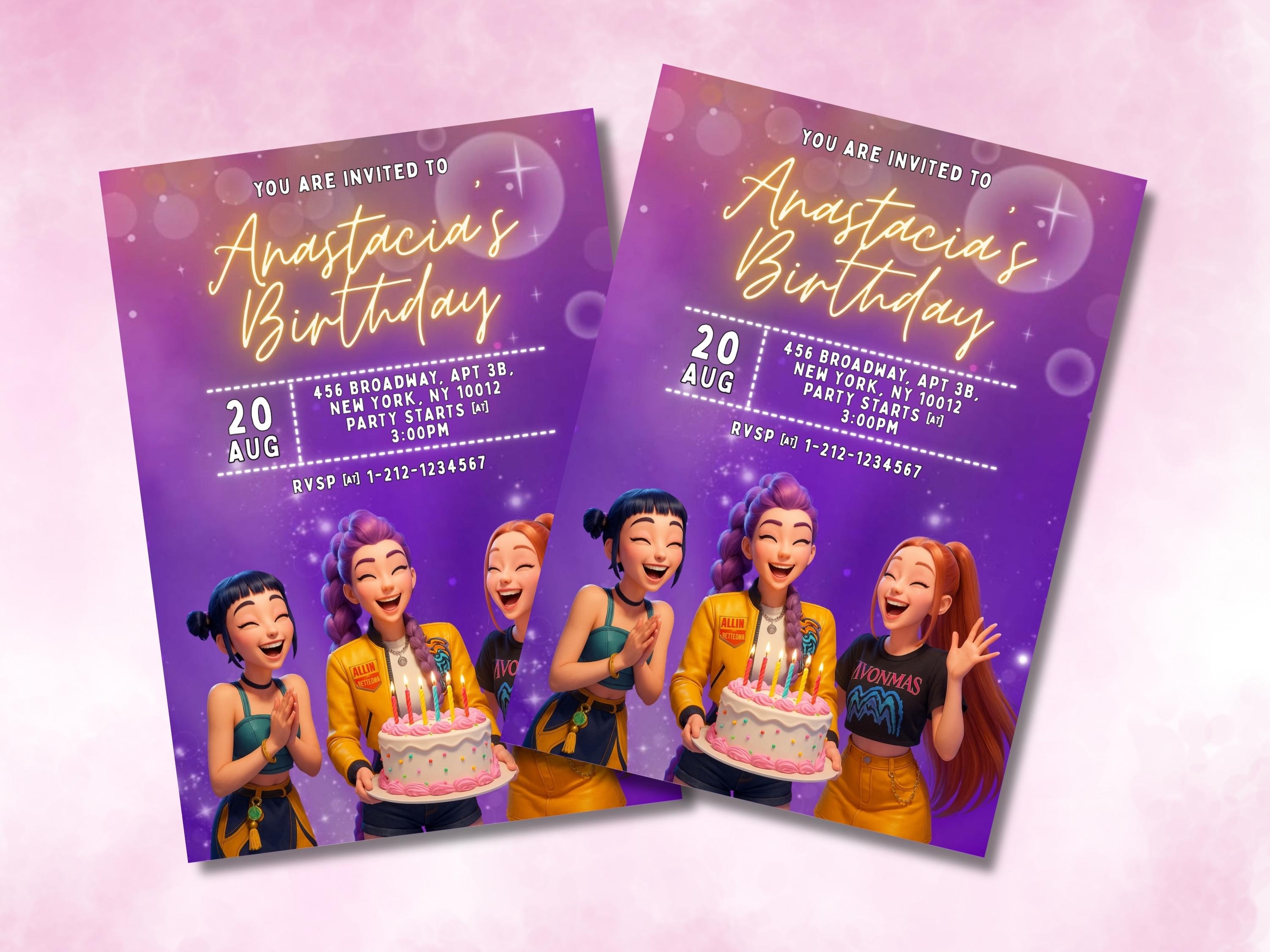 KPOP Demon Hunters Sagoma In Polistirolo Personalizzata Con Stampa - Foto 14