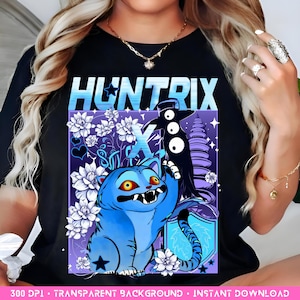 Kpop Demon Hunters Derpy Tiger SVG | Huntrix Clipart for Cricut Shirts | Kpop Demon Hunter Huntrix SVG, Cute Derpy Tiger Design