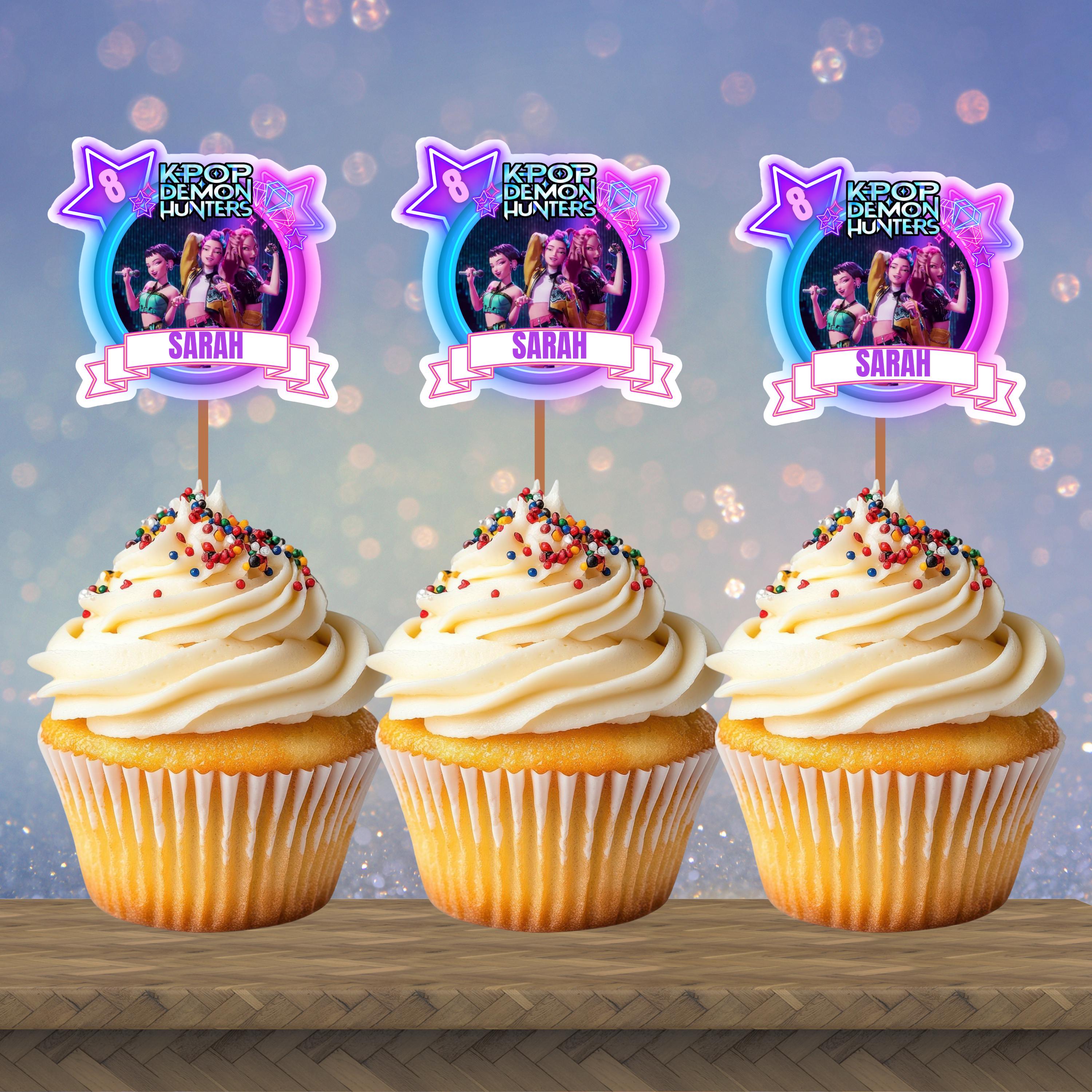 Set 37 Cake Topper K-pop Per Compleanno | Decorazioni Torta Con Tema Anime | Per Cupcake E Dolci | Glitterato