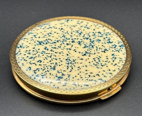 Vintage Stratton Rare Confetti Powder Compact | Mid-C… - Gem