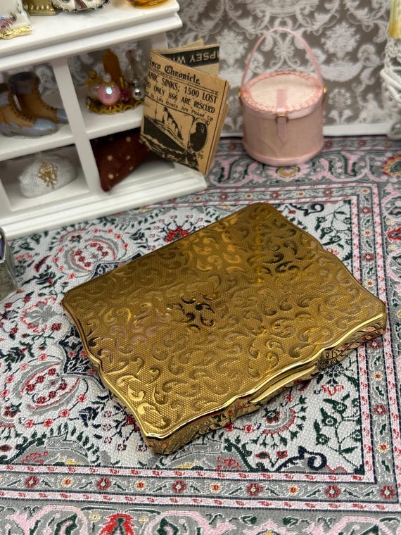 Unused Vintage Stratton Rectangular Powder Compac… - image 2