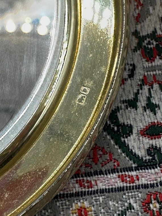 Solid Sterling Silver Kigu Powder Compact | Hallm… - image 10