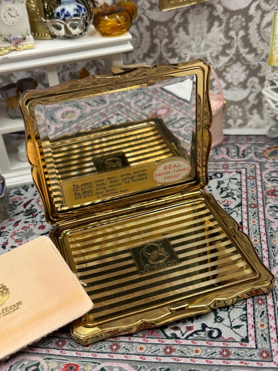 Unused Vintage Stratton Rectangular Powder Compac… - image 6