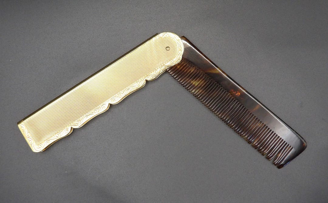 Stratton Comb Vintage Stratton Faux Tortoiseshell Fold Out Comb in Original Packaging ...