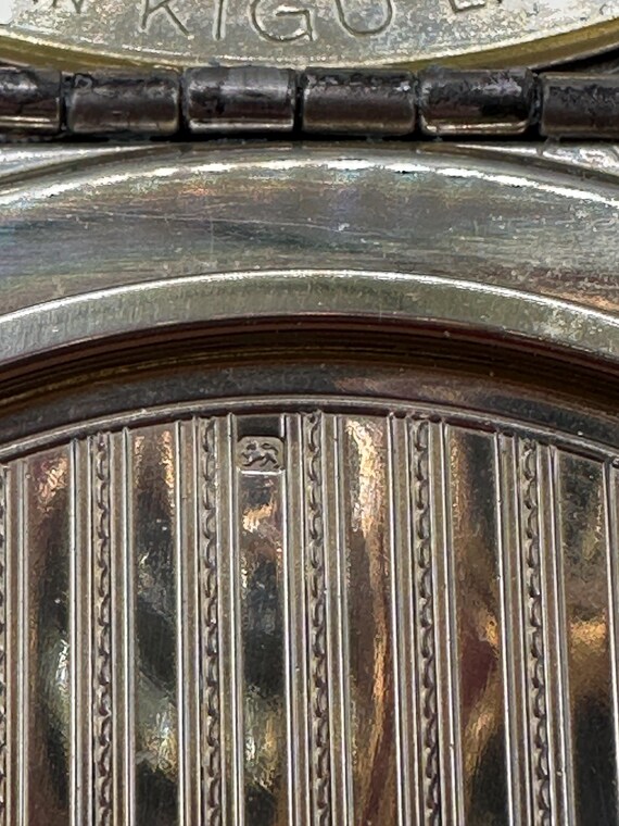 Solid Sterling Silver Kigu Powder Compact | Hallm… - image 9