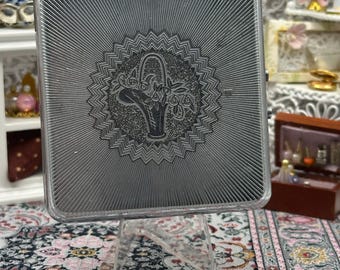 Stratton Cigarette Case in Silver Tone With an Engine Turned Lid