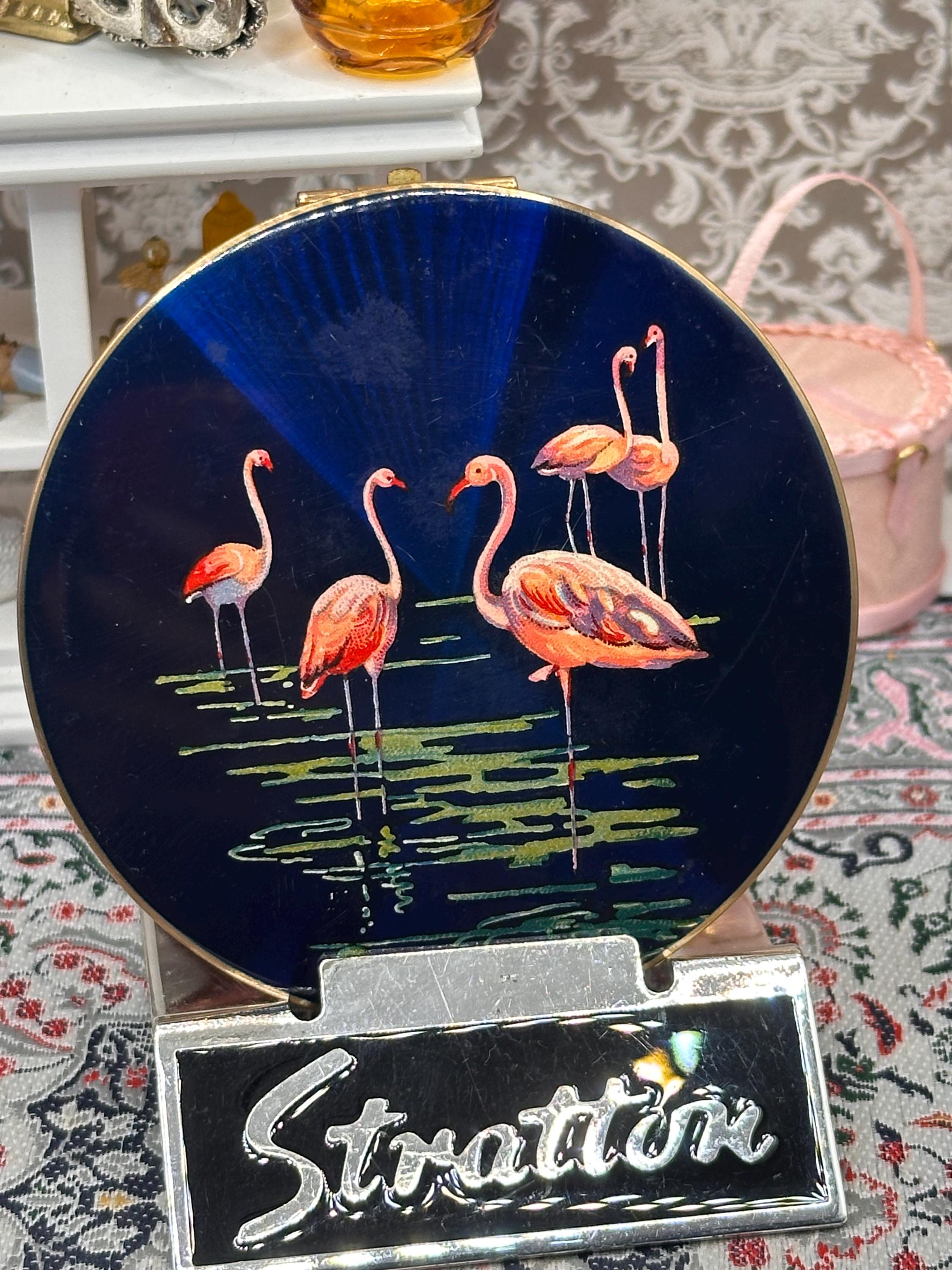 イングランドヴィンテージStrattone コンパクト Stratton Flamingo Compact - Etsy