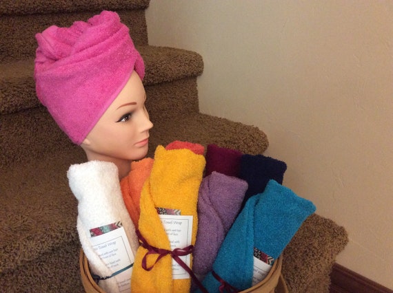 Terry towelling hair wrap hot sale