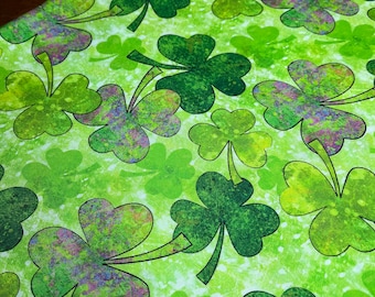 Shades of Clover Shamrock Fabric -  1 2/3 yard