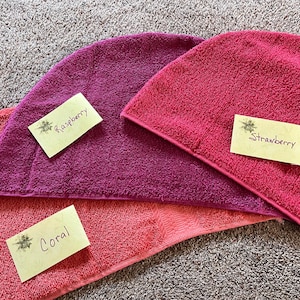Towel Hair Wraps Terry Cloth Many Colors image 10