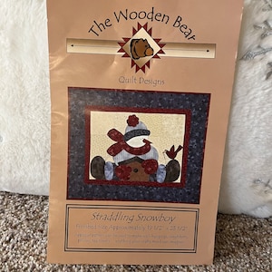 Straddling Snowboy Pattern by Wooden Bear