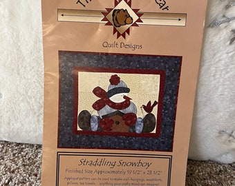 Straddling Snowboy Pattern by Wooden Bear