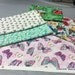 Birds and Butterflies Fabric Pieces