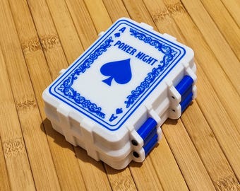 Personalised Name Card Game Rugged Box / Custom Card Holder – Ideal for Poker fans!