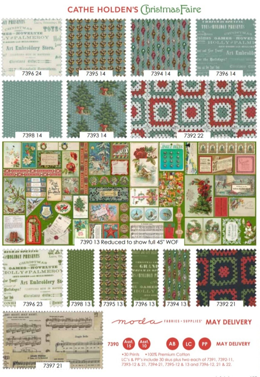 Cathe Holden Christmas Faire Moda Layer Cake - Etsy