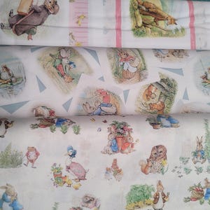 Beatrix Potter Petter Rabbit & Friends fabrics from Riley Blake (by the half yard)
