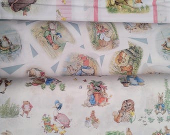 Beatrix Potter Petter Rabbit & Friends fabrics (per half yard)