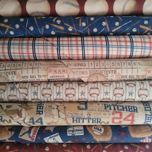 Buyers choice Game Time baseball fabric collection from Benartex (by the half yard)