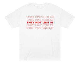 Camiseta gráfica «No son como nosotros», inspirada en Kendrick Lamar (estilo hip hop)