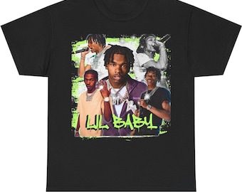 Lil Baby Shirt - Hip Hop Rap Tee - Mens & Womens Graphic T-Shirt - Streetwear Fan Merch - Rapper Gift - Music Lover Shirt