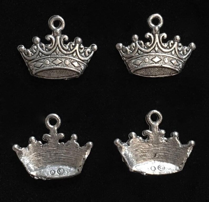 4 Silver Pewter Nurses Hat Charms, Nurse Charms, Medical Charms qb124 image 4