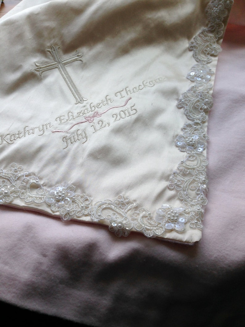 Kathryn Silk Christening Blanket Etsy