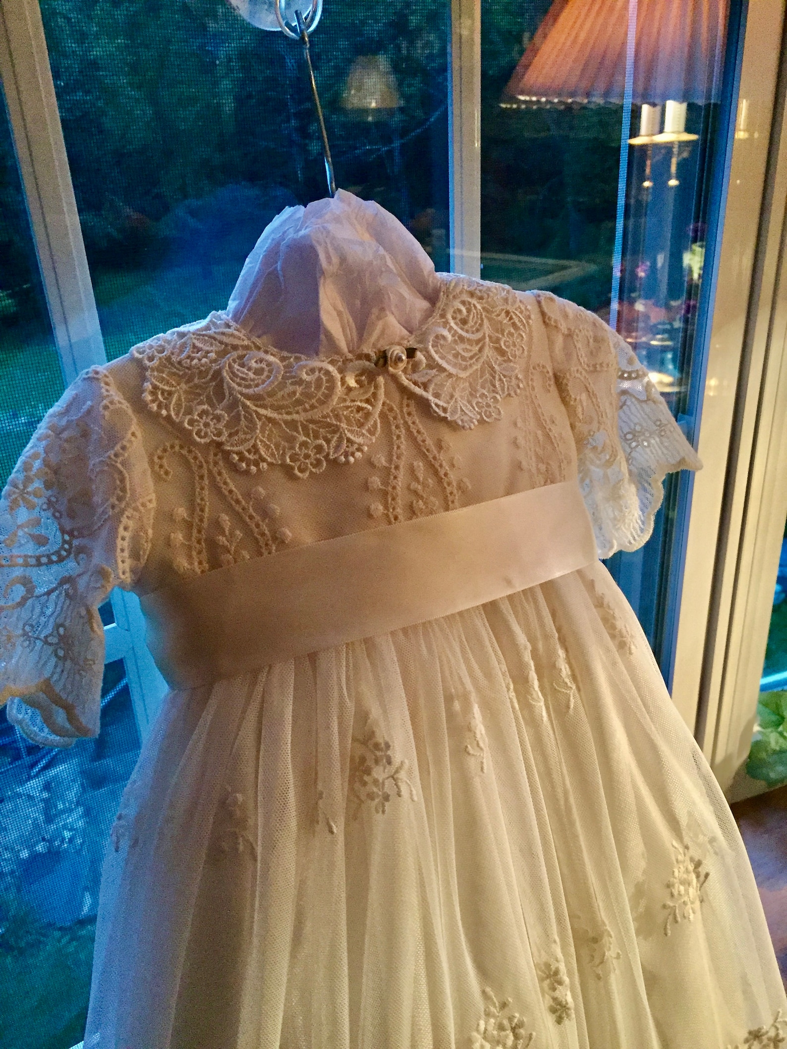Valentina, Ivory English Lace Christening Gown, Dress , Hat, Bib. - Etsy