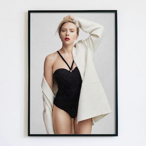 Scarlett Johansson Poster | Scarlett Johansson movie poster | Modern Minimalist Wall Art | Home Decor for Living Room & Bedroom