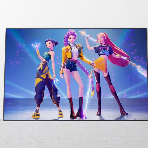 Kpop demon hunters huntrix wallpaper - Etsy México