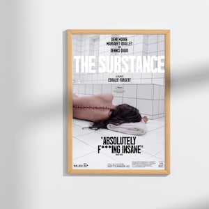 Der Stoff Poster | The Substance (2024) Plakat | Moderne minimalistische Wandkunst | Home Decor für Wohnzimmer & Schlafzimmer
