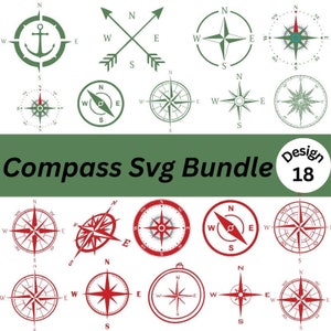 Schöne landschaftliche Route Kompass SVG Bündel | Camping Kompass PNG Bündel | Kompass Rose SVG| Kompass | Sceni SVG| Kompass Clipart Png