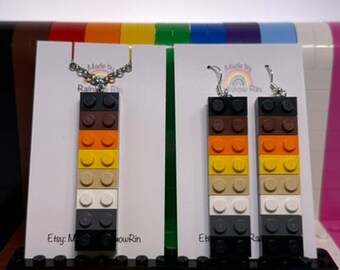 Bear Pride LGBTQIA+ dangle hook earrings or pendant necklace