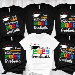 Custom Kindergarten 2025 Shirt,Kinder Grad Shirt,Family Kindergarten Tees,Graduate Gift,Pre-K Grad Shirts,Pre-School Shirt, Pre-K Grad Shirt