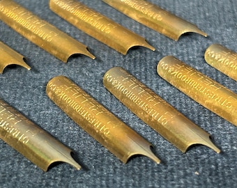 R. Esterbrook & Co Relief 314, Antique Pen Nibs x 10, made in England 1856
