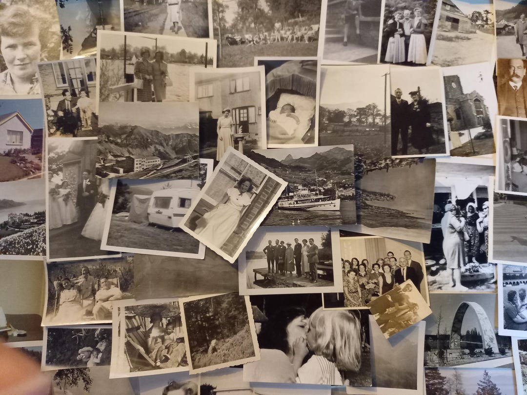 50 Assorted Vintage European Photographs, Black and White - Etsy