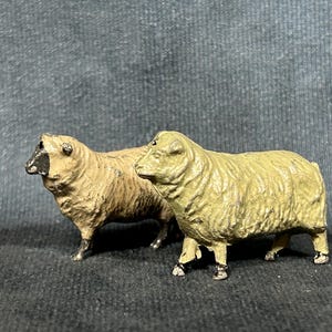 Vintage Toy Sheep, Farm Animals by Britains, Early-Mid 20th Century Toy Figures