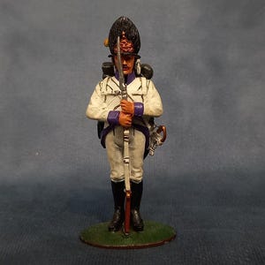DelPrado Miniature Military Soldier Figurine, Metal Figure, Sous-officer Grenadier allemand, vers 1805