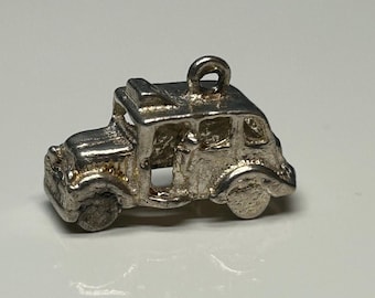 Vintage Sterling Silver Charm, Silver Charm Bracelet Charm, Car Charm