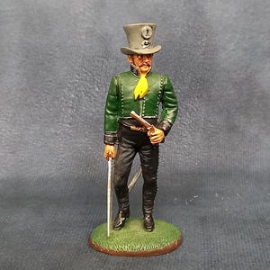 DelPrado Miniature Military Soldier Figurine, Metal Figure Spanish Guerrilla Chief 1812