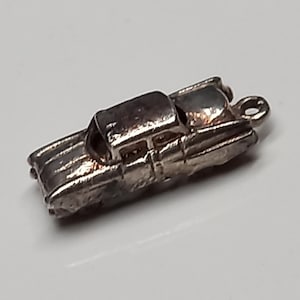 Vintage Sterling Silver Charm, Silver Charm Bracelet Charm, Car Charm