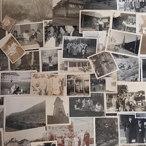 50 Assorted Vintage European Photographs, Black and White