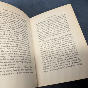 May include: Open book with text on aged paper. The left page displays the number 10 and the title "UNDER THE BLACK EAGLE." The right page shows the number 11 and the title "A WANDERLESS DISCOVERY."
