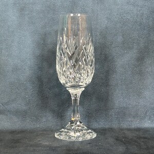 Single Champagne Flute Glass, Vintage Drinking Glass, Barware