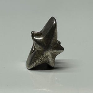 Charme de prata esterlina vintage, Charme de pulseira de prata, Charme de estrela - Links Charm