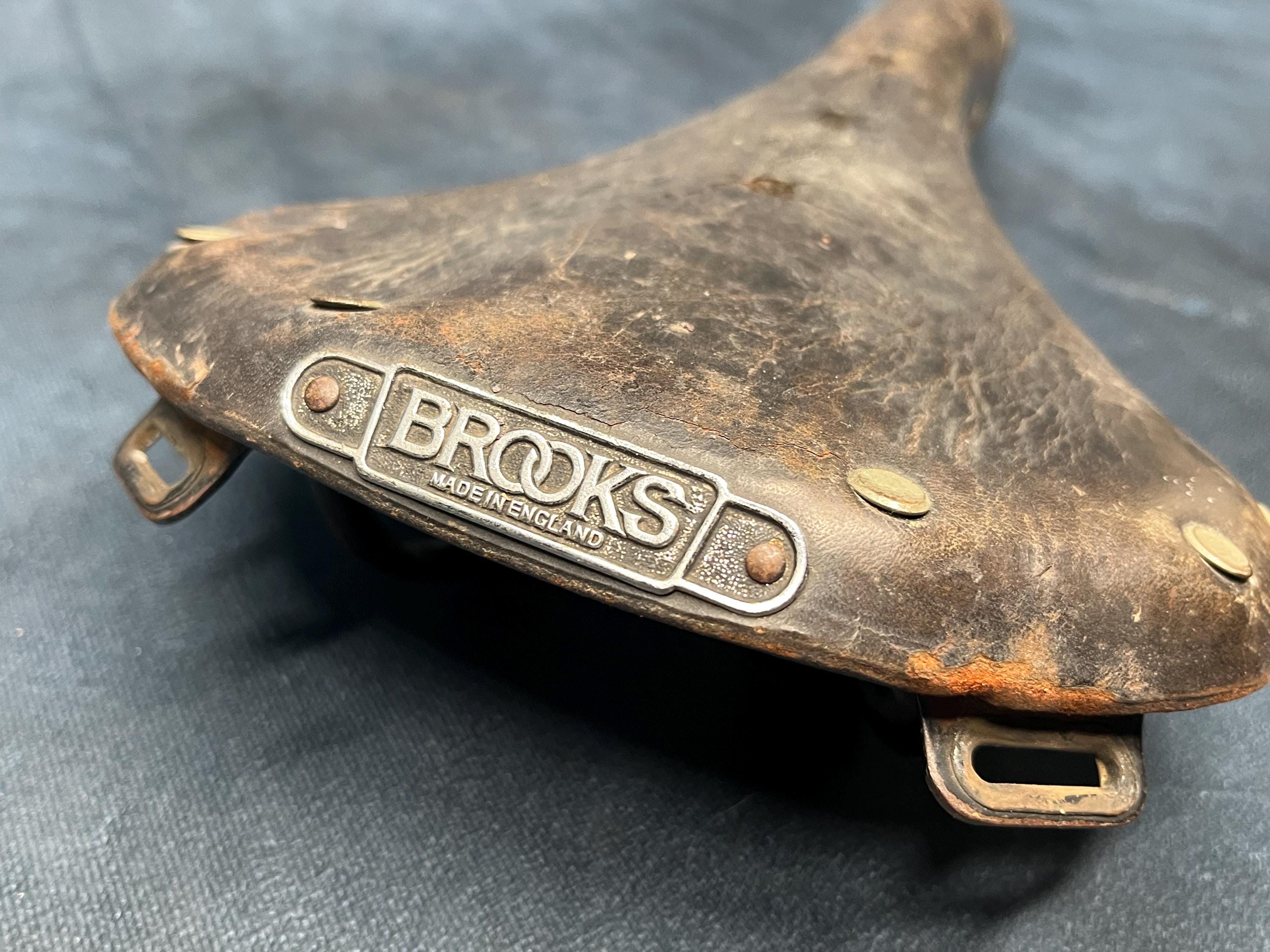 Vintage Brooks Bike Saddle, Quality Leather Bike Seat by Brooks