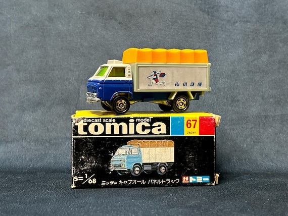 Vintage Tomica Nissan Caball Panel Truck 67, Diecast Scale 1/68 
